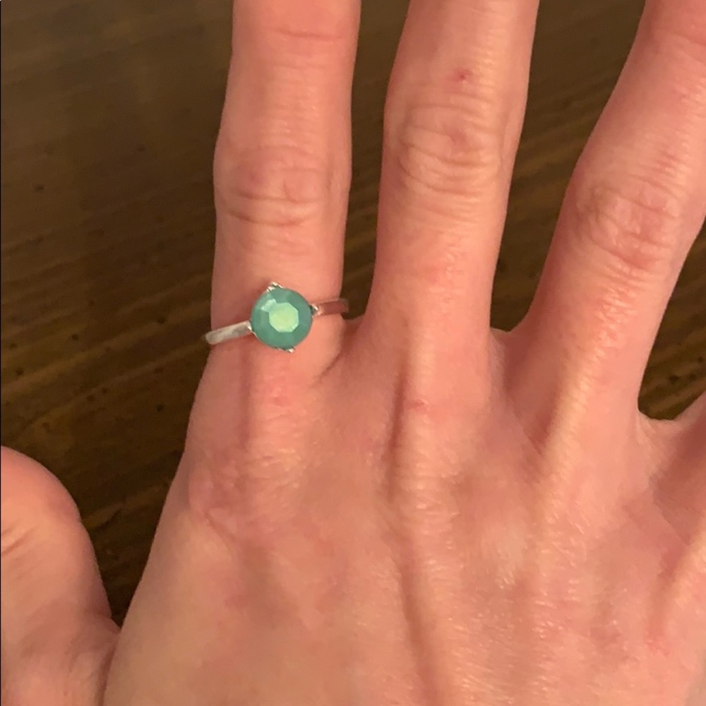 💎 Avon Blue/Green Ring Size 7 💎 - Picture 5 of 11